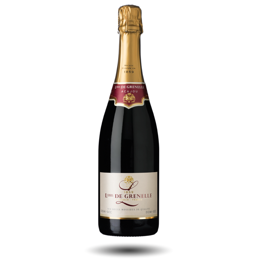 Sparkling Rouge Demi Sec, Acajou, Louis De Grenelle